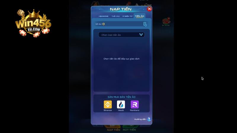 Nạp tiền bằng ví điện tử