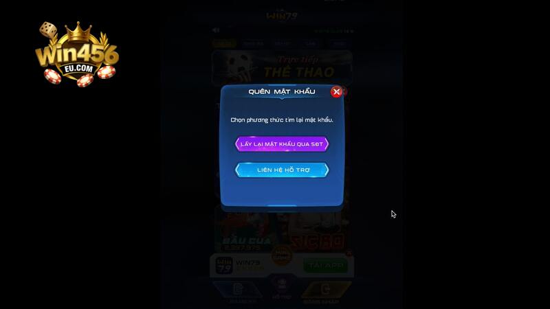 Quên mật khẩu Win456